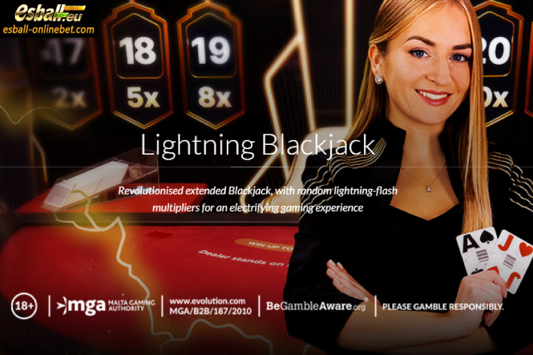 लाइटनिंग ब्लैकजैक इवोल्यूशन, Lightning Blackjack Rules, Payouts and RTP