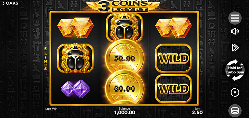 Guide to Play 3 Oaks 3 Coins Egypt Slot