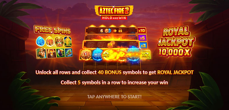 3 Oaks Aztec Fire 2 Slot