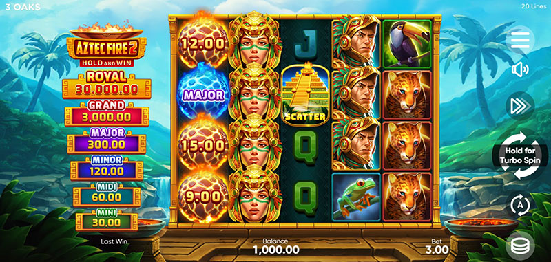 Guide to Play 3 Oaks Aztec Fire 2 Slot