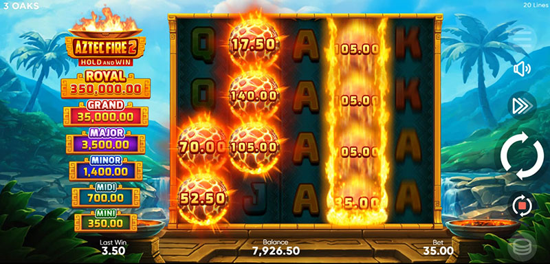 3 Oaks Aztec Fire 2 Slot - Bonus Symbol