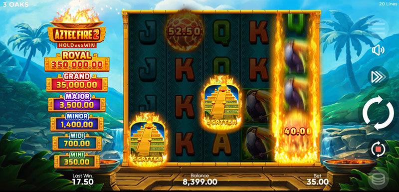 3 Oaks Aztec Fire 2 Slot - Scatter Symbol