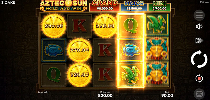 3 Oaks Aztec Sun Slot - Bonus Symbol