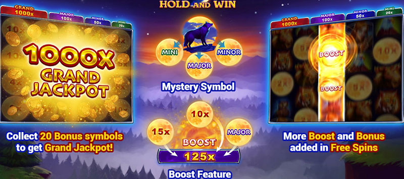 3 Oaks Black Wolf Slot - Bonus Features