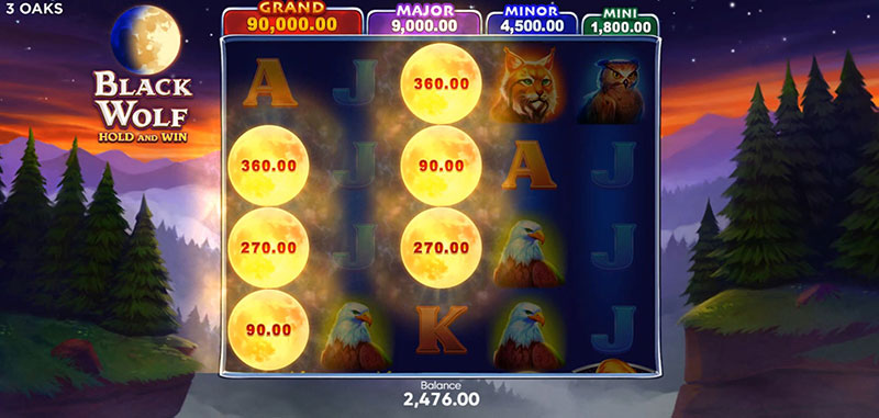 3 Oaks Black Wolf Slot - Bonus Symbol