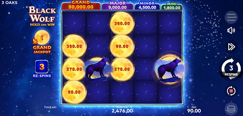 3 Oaks Black Wolf Slot - Mystery Symbol
