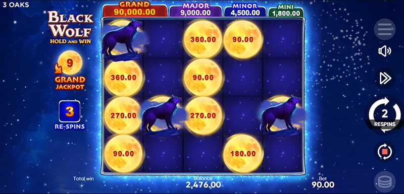 3 Oaks Black Wolf Slot - Mystery Symbol