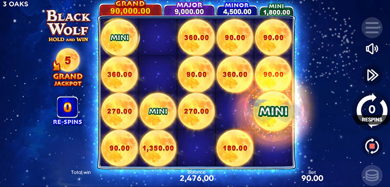 3 Oaks Black Wolf Slot - Mystery Symbol Transform Into Jackpot