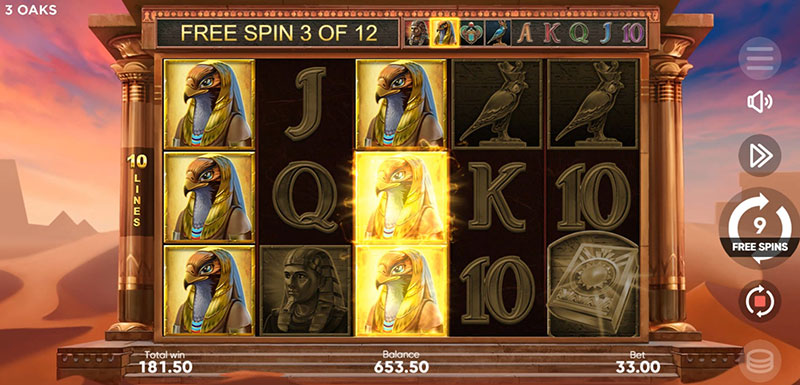 3 Oaks Book of Sun Choice Slot - Expanding Symbol Create Multiple Wins