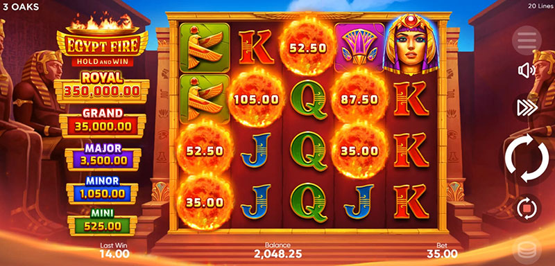 3 Oaks Egypt Fire Slot - Bonus Symbol