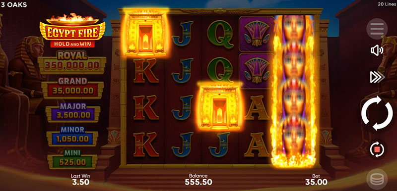 3 Oaks Egypt Fire Slot - Scatter Symbol