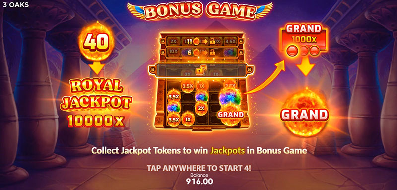 3 Oaks Egypt Fire Slot - Bonus Game