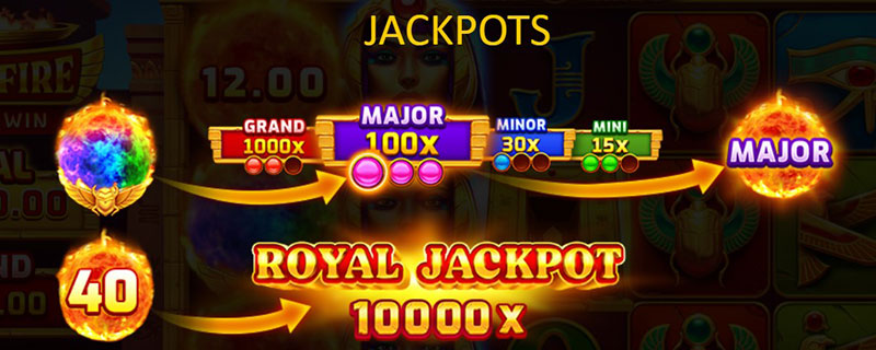 3 Oaks Egypt Fire Slot - Jackpot Bonus