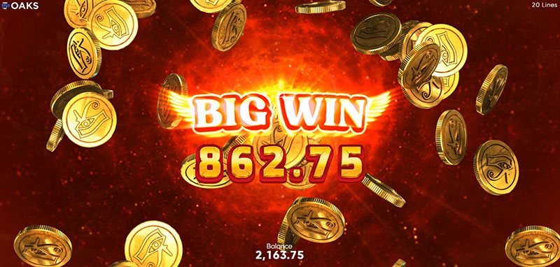 3 Oaks Egypt Fire Slot - Big Win