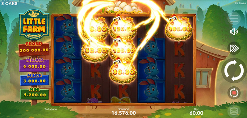 3 Oaks Little Farm Slot - Increases Trigger Chance of Bonus Symbol