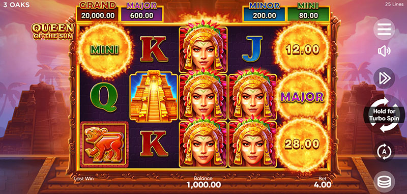 Guide to Play 3 Oaks Queen Of The Sun Slot