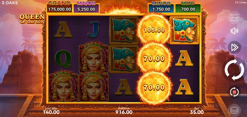 3 Oaks Queen Of The Sun Slot - Bonus Symbol