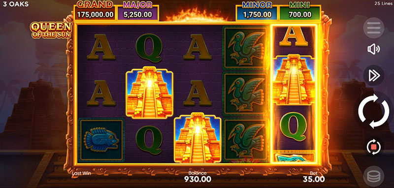 3 Oaks Queen Of The Sun Slot - Scatter Symbol