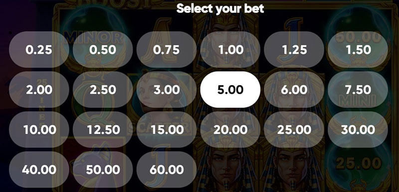 3 Oaks Scarab Boost Slot - Betting Option