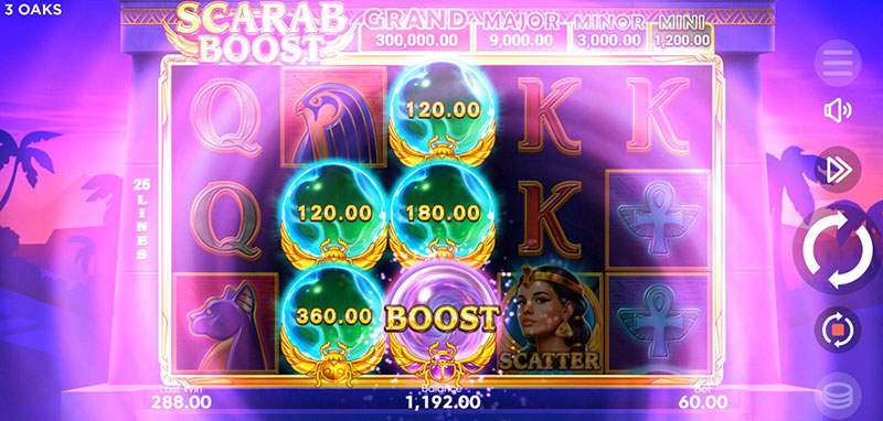3 Oaks Scarab Boost Slot - Boost Symbol