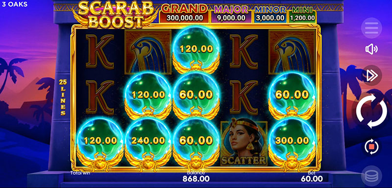 3 Oaks Scarab Boost Slot - Bonus Symbol
