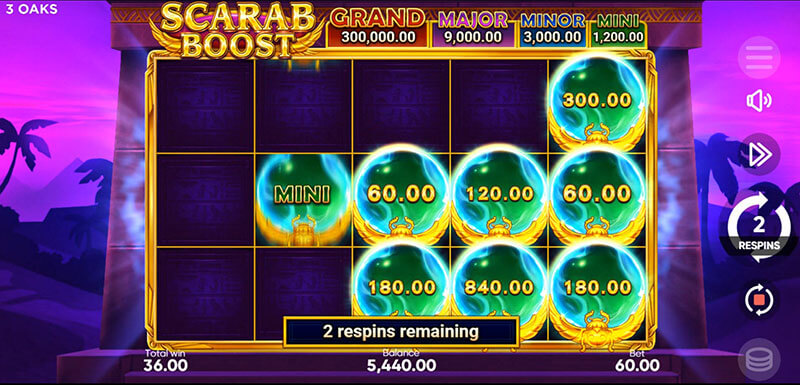 3 Oaks Scarab Boost Slot - Jackpot