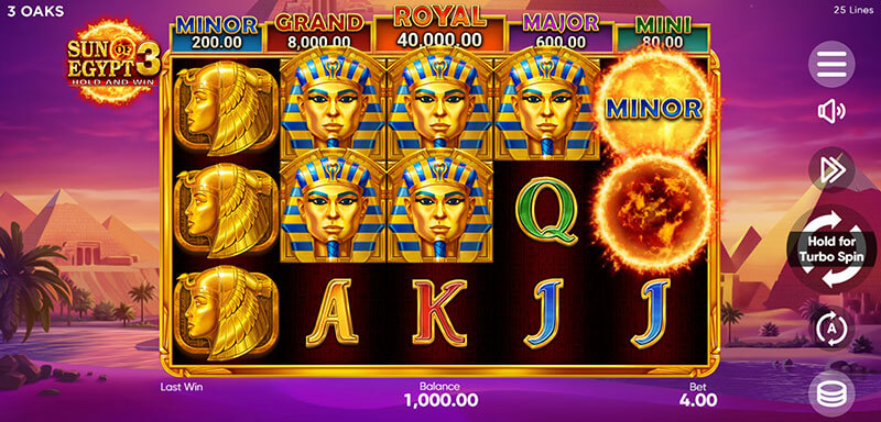 Guide to Play 3 Oaks Sun of Egypt 3 Slot