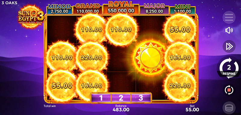 3 Oaks Sun of Egypt 3 Slot - Mystery Symbol