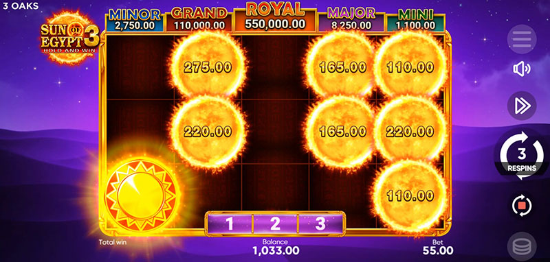 3 Oaks Sun of Egypt 3 Slot - Mystery Symbol Land
