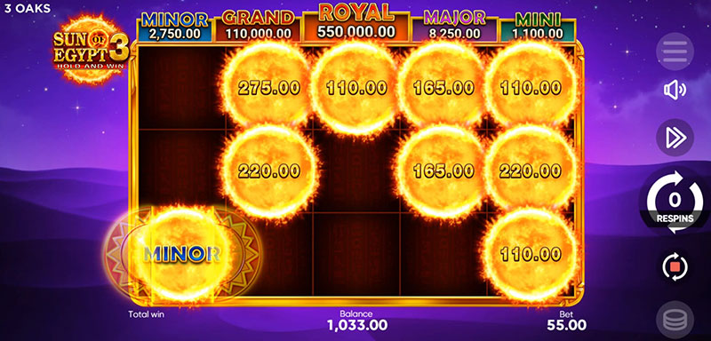 3 Oaks Sun of Egypt 3 Slot - Mystery Symbol Transform Into Jackpot