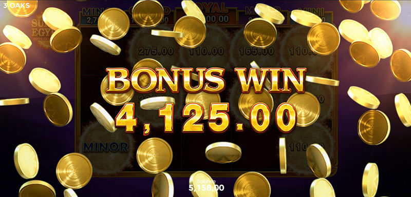 3 Oaks Sun of Egypt 3 Slot - Bonus Win
