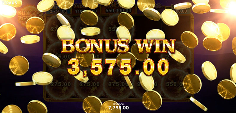 3 Oaks Sun of Egypt 3 Slot - Bonus Win