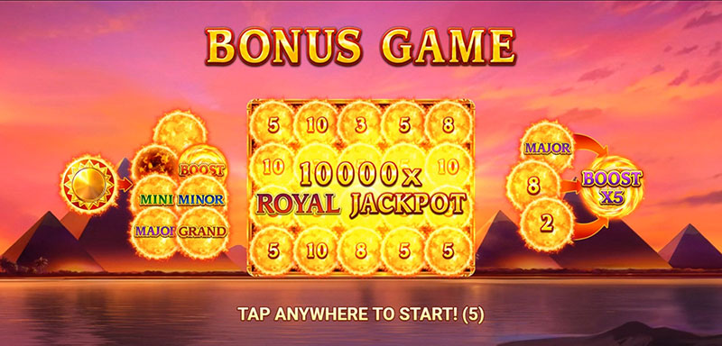 3 Oaks Sun of Egypt 4 Slot - Trigger Bonus Game