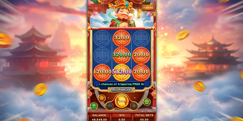 FC Lucky Fortunes 3X3 Slot - Reward Numbers On The Symbols