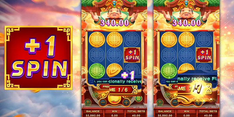 FC Lucky Fortunes 3X3 Slot - Add 1 Spin