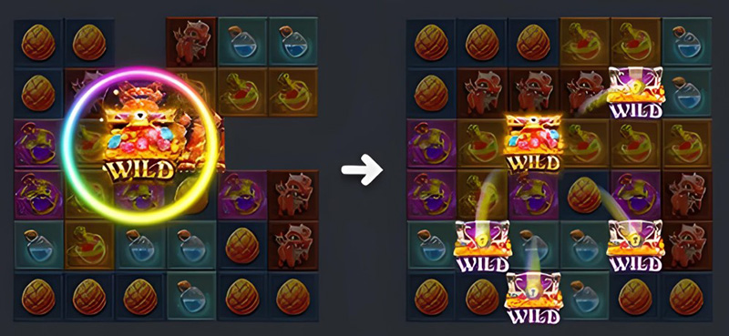 FC Merge Magic Slot - Golden Wild into Silver Wild