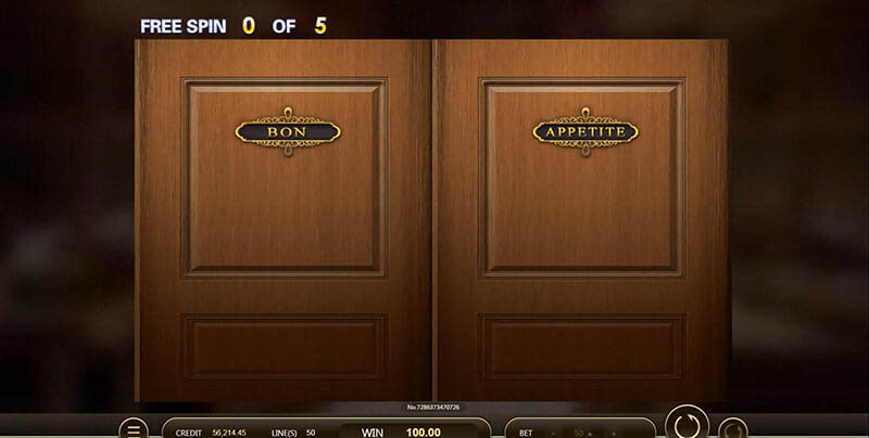 Chef d'Oeuvre Slot Machine Free Spin Bonus