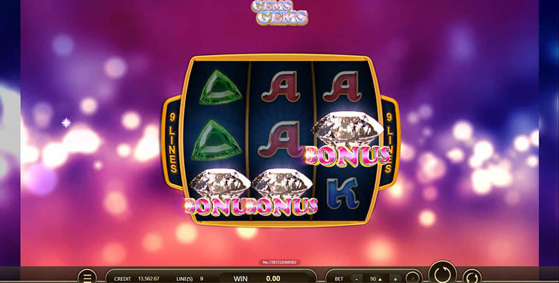 Gems Gems Slot Machine Free Spin Bonus