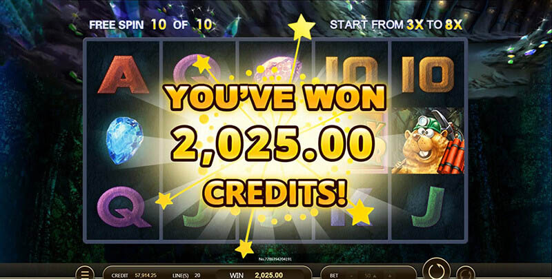Lucky Miner Slot Machine Big Win