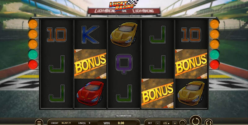 Lucky Racing Slot Machine Free Spins Bonus