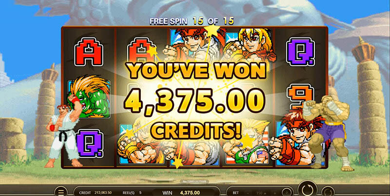 Street Fighter Slot Machine Free Spins Bonus