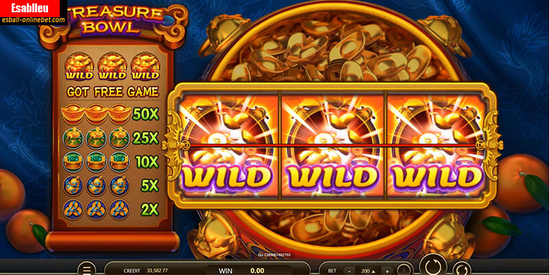 ट्रेजर बाउल स्लॉट मशीन Free Spins Bonus