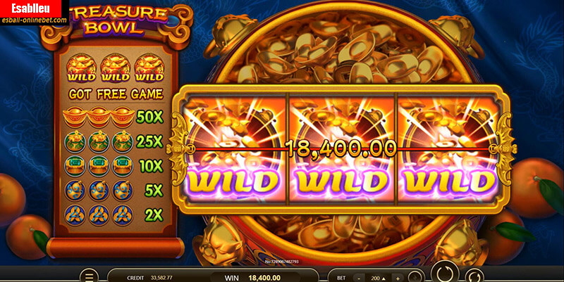 ट्रेजर बाउल स्लॉट मशीन Free Spins Bonus