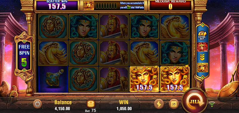 JILI Medusa Slot - Gold Medusa Symbol
